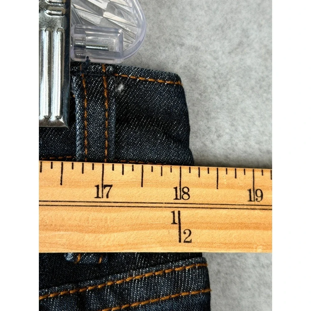 MBX Mens Slim Stretch Jeans W34 L30 Dark Blue Denim 5 Pocket